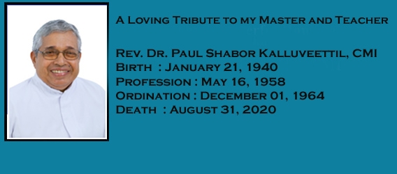 A Loving Tribute to my Master and Teacher